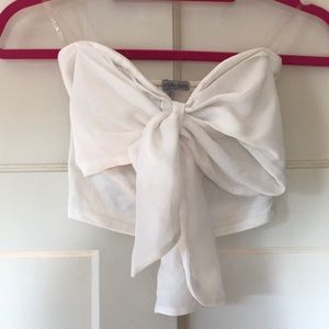 Crop top with bow